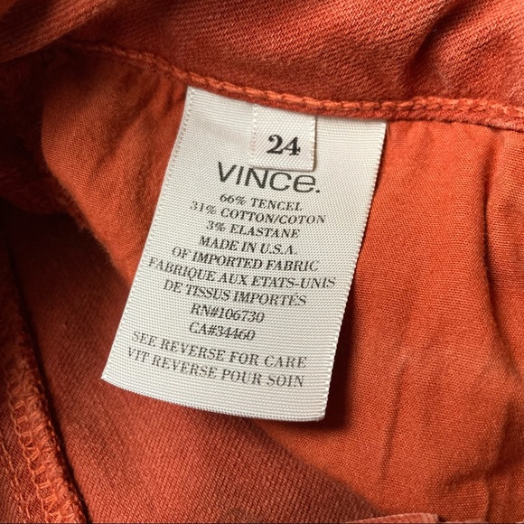 Vince Mid Rise Skinny Jeans in Rust - Picture 6 of 8